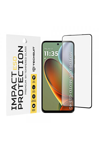 Motorola Протектор за екран Techsuit за Moto G15 / G15 Power, закалено стъкло...