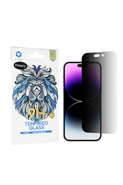 Apple Privacy Lito Classic Screen Protector for iPhone 14 Pro Max, Tempered Glass,