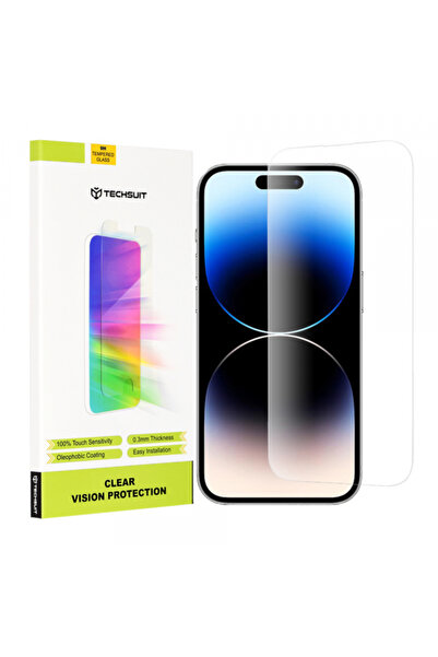 Apple Folie de protectie Ecran Techsuit Clear Vision pentru iPhone 14 Pro, Sticla Securizata, Full