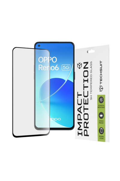 OPPO Folie de protectie Ecran Techsuit pentru Reno6 5G, Sticla Securizata, Fu...