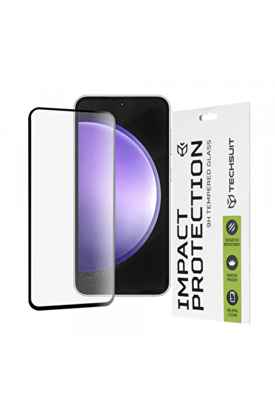 Samsung Techsuit Screen Protector for Galaxy S23 FE S711, Tempered Glass, Ful...