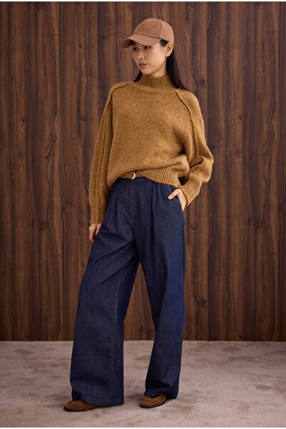 HEQA Pulover de alpaca muștar