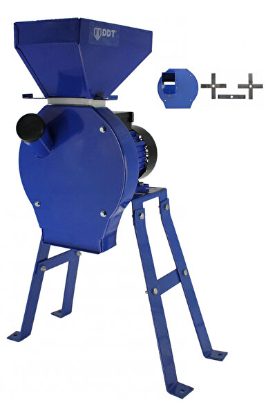 DDT Moară electrică cu suport (3 în 1) pentru tulpini, cereale, boabe și știu...