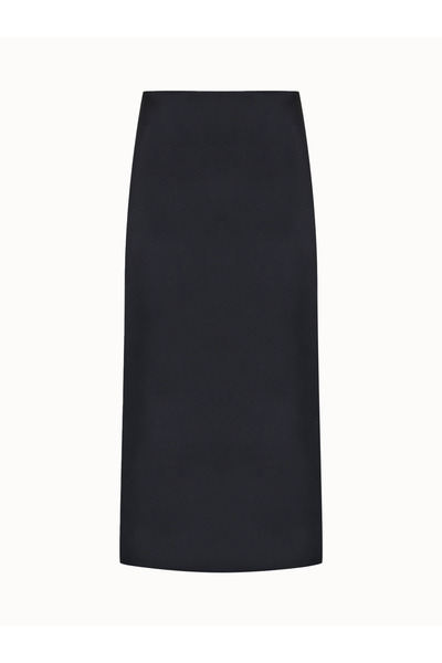 Mavlo Satin Midi Pencil Skirt