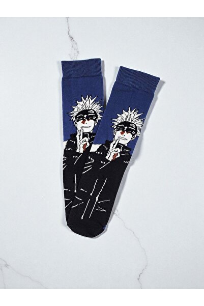 GSocks Mavi Anime Desenli Çorap
