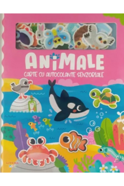 Litera Animale. Carte cu stickere senzoriale