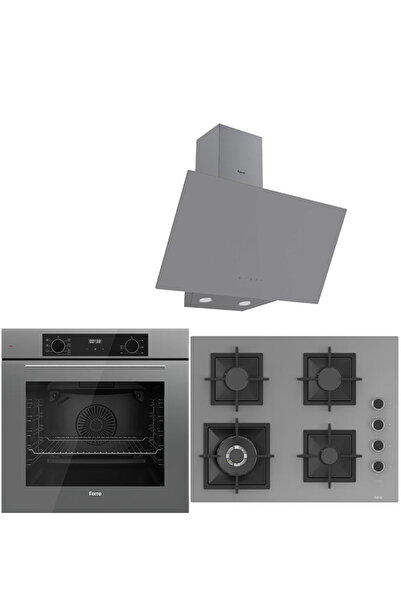 Ferre ICON PLUS 75 SERİSİ 3LÜ CAM ANKASTRE SET (QBL63CPR-SC408-D079)