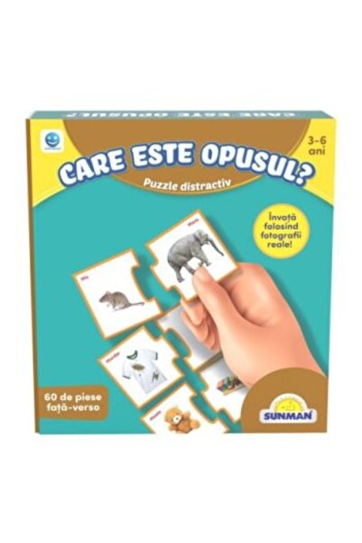Smile Games Puzzle, Să învățăm contrariile, 60 de piese