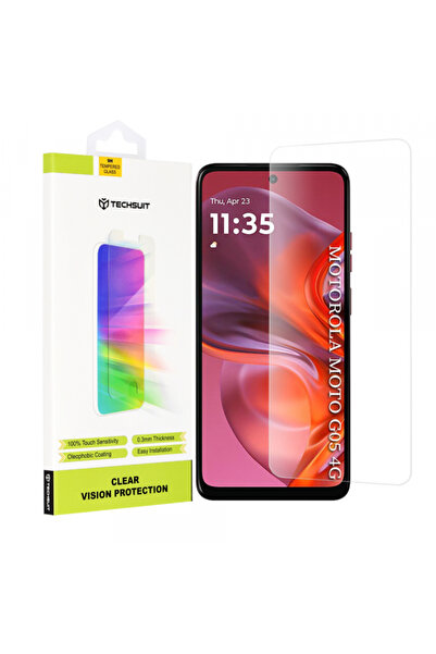 Motorola Folie de protectie Ecran Techsuit Clear Vision pentru Moto E15 / G05, Sticla Securizata,