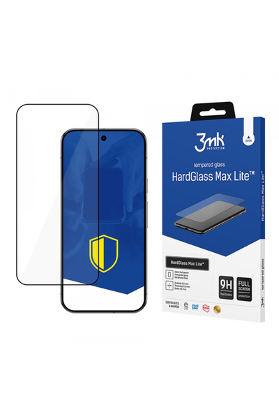 Google 3MK HardGlass Max Lite Screen Protector for Pixel 9 Pro XL, Tempered Glass,