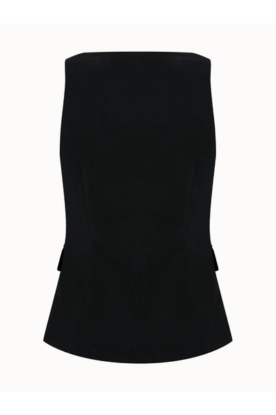 Mavlo Chinese Buttoned Velvet Vest