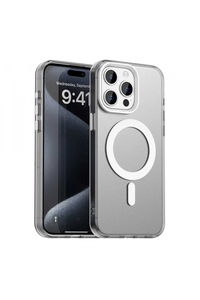 Apple Husa MagSafe pentru iPhone 15 Pro, Techsuit, CandyCase, Alba