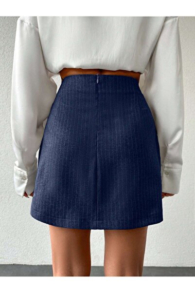 Purpleclo Двохкнопкова міні-спідниця з плісировкою