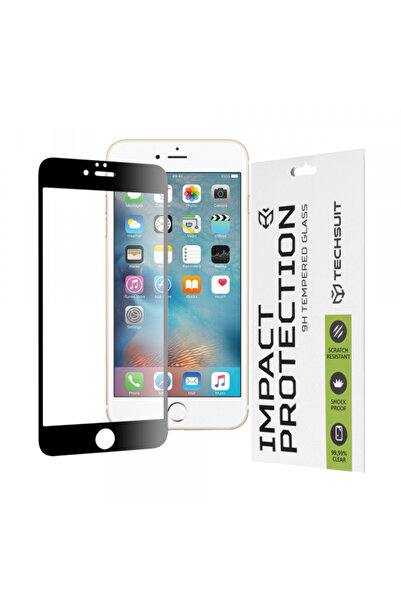 Apple Techsuit Screen Protector for iPhone 6 / 6s, Tempered Glass, Full Glue,...