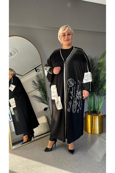 selma Büyük Beden Yarasa Kol Kap