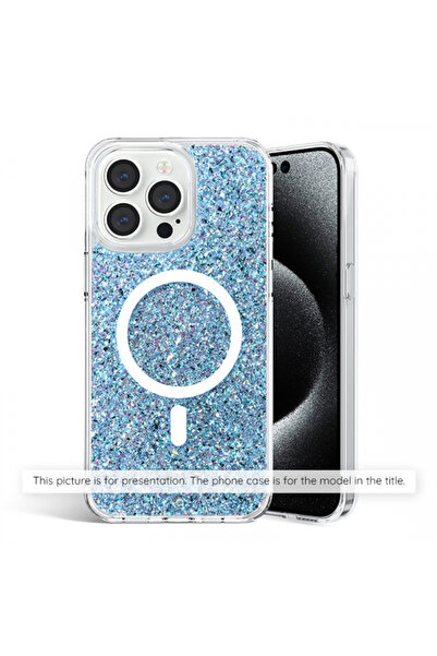 Samsung Husa pentru Galaxy S25+ S936, Techsuit, Sparkly Glitter, Bleu