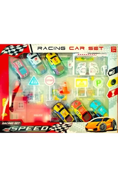 OEM Racing set with 6 metal pullback cars