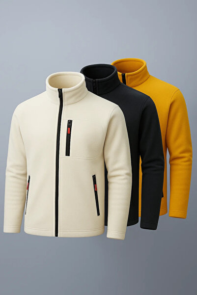 COMBİNE MİCHAİL Men's Premium Full Zip 3-Piece Sweatshirt