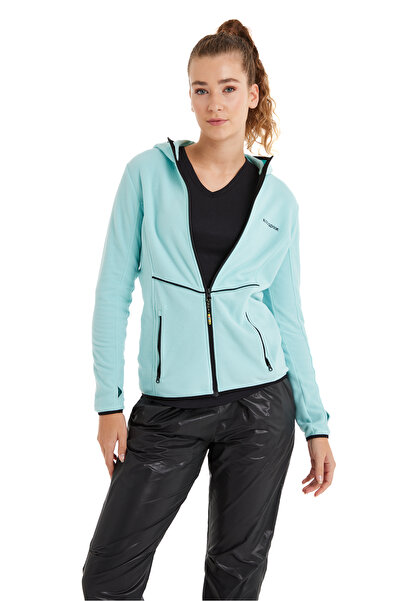 Blackspade Kadın Termal Polar Sweatshirt 51682 - Mavi