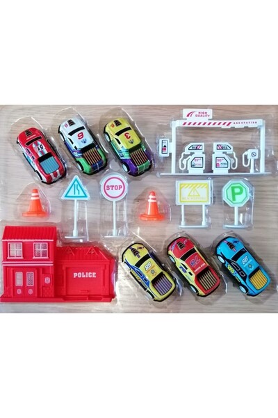 OEM Racing set with 6 metal pullback cars