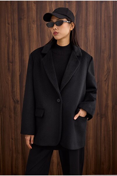 HEQA Blazer Coat Black