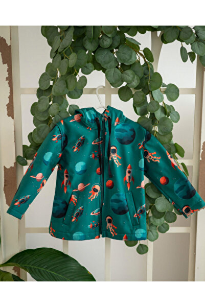 Zumi Kids Softshell jacket with astronauts print