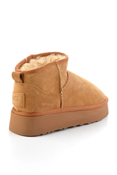 Bambi Camel Hakiki Deri Kadın Bot & Bootie K02422009002