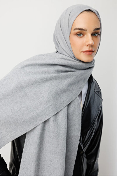 Mooncorn Gray Wool Scarf