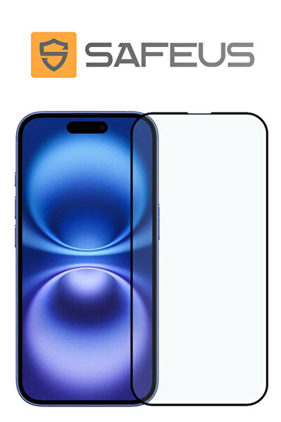 SAFEUS iPhone 16 Plus Full Coverage Anti-Fingerprint Sapphire Screen Protector Glass