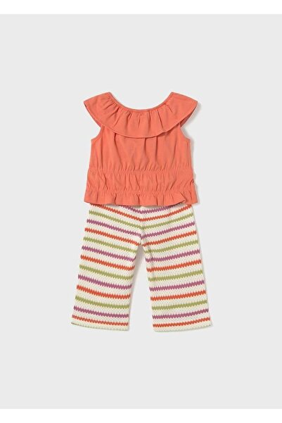 MAYORAL Baby Girl Summer Blouse Pants 2 Pcs Set 1575