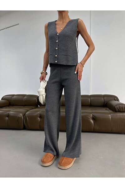 Flarsky Vest Pants 2-Piece Knitting Suit