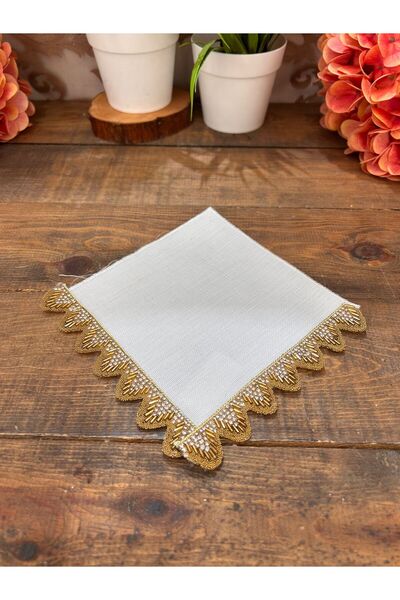 Bahar Home Gold Kenari Tiged Sunum Peçetesi̇