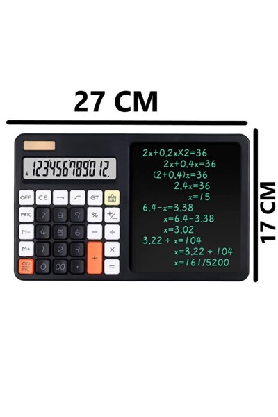 Kenko 12 Haneli LCD Yazı Tahtalı Kalemli Hesap Makinesi | Pinterest Siyah Tablet Hesap Makinesi Pilli