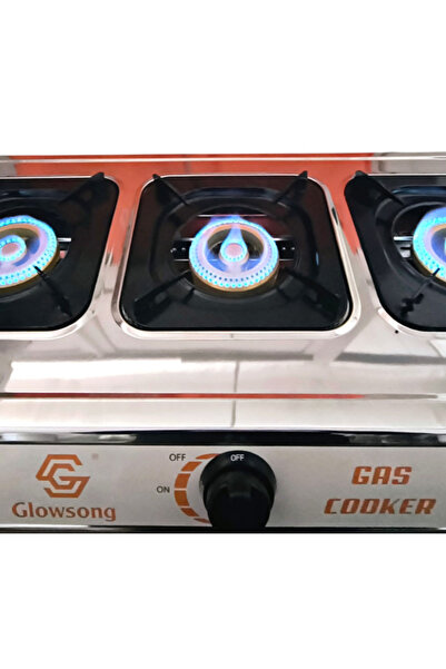 COBI SMART® Stainless steel stove, 3 burners, quartz ignition