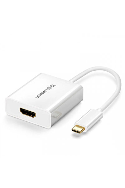 Ugreen Adaptor Audio si Video USB-C - HDMI UGREEN, Alb