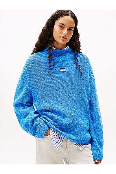 Tommy Hilfiger Tommy Badge Relaxed Mock Neck Jumper