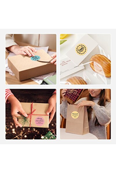 NiiMbot 34×34 mm Self-Adhesive Thermal Labels for B1/B21/B3S (Multicolor, 210...