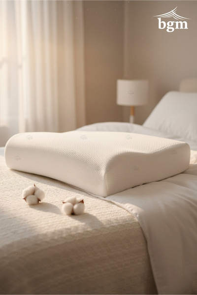 bgm Orthopedic Visco Neck Support Pillow (Large Size) – Washable Cover, Soft Structure Orthopedic Pillow