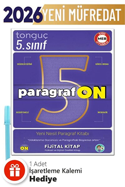 Tonguç Yayınları 5. Sınıf ParagrafON Soru Bankası +Hediyeli