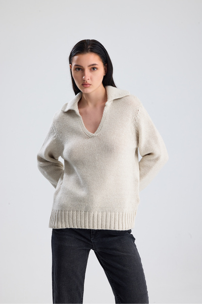Figo Polo Neck Women's Sweater