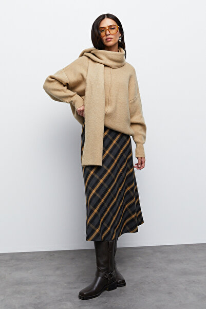 urban focus Midi Length Plaid Skirt