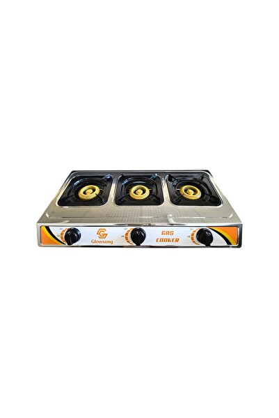COBI SMART® Stainless steel stove, 3 burners, quartz ignition
