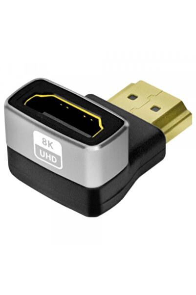 Universal Adaptor Video LogiLink Angled, HDMI - HDMI, 8K, Negru AH0005A