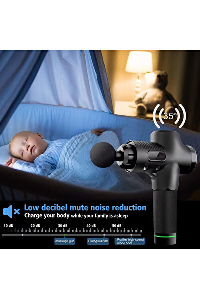 Therapybox Massage Gun 30 Speeds 6 Heads