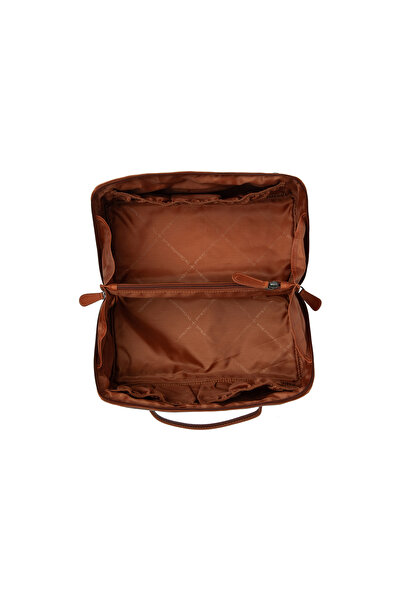 The Chesterfield Brand The Chesterfield Brand Cosmetic Bag, Made of Genuine Leather, Trevia, Cognac Brown