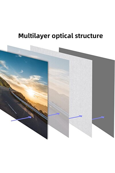 Generic 100-inch 4K 16:9 HD Projector Screen - Wall-Mount, Foldable Portable Indoor Screen with Cord