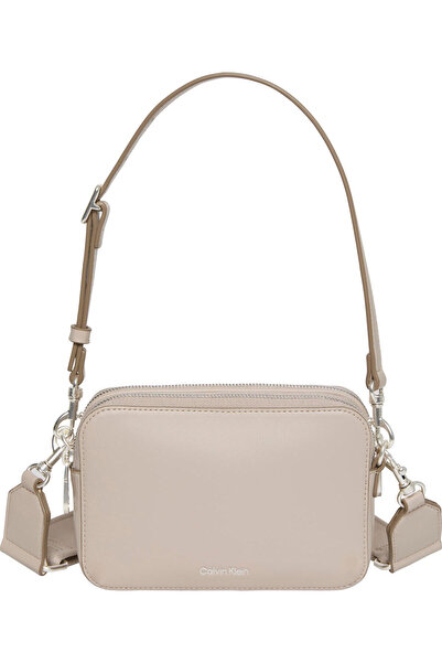 Calvin Klein WEBBING DOUBLE STRAP CAMERA BAG Kahverengi Kadın El Çantası