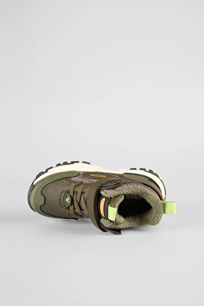 Vicco Tura Fur Boys' Khaki Outdoor Boots