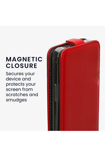 KWmobile Case for Samsung Galaxy Xcover 5, Red, -leather/Silicone, KWM000012NW003C