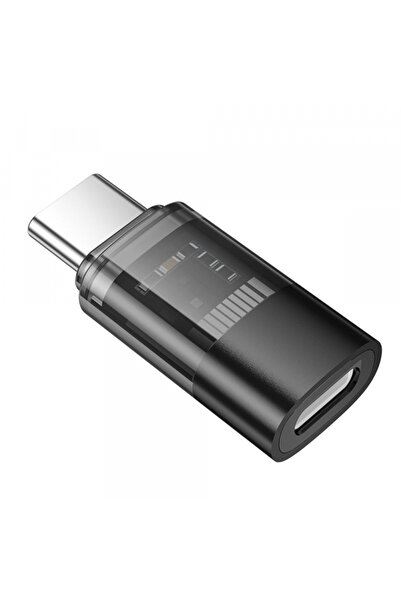 Apple Adaptor Date si Incarcare Lightning - USB-C HOCO UA36D, Negru